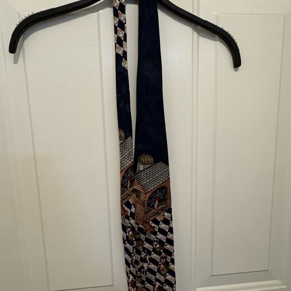 Tobasco Navy and Brown farm style Men's Tie